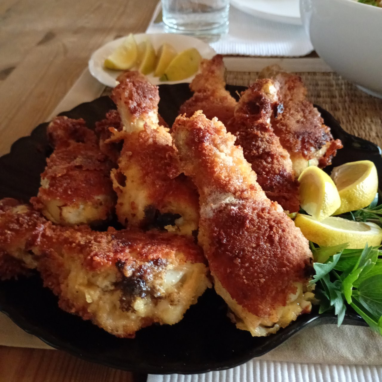 完成したフライドチキンです🍗とっても美味しかったです😋